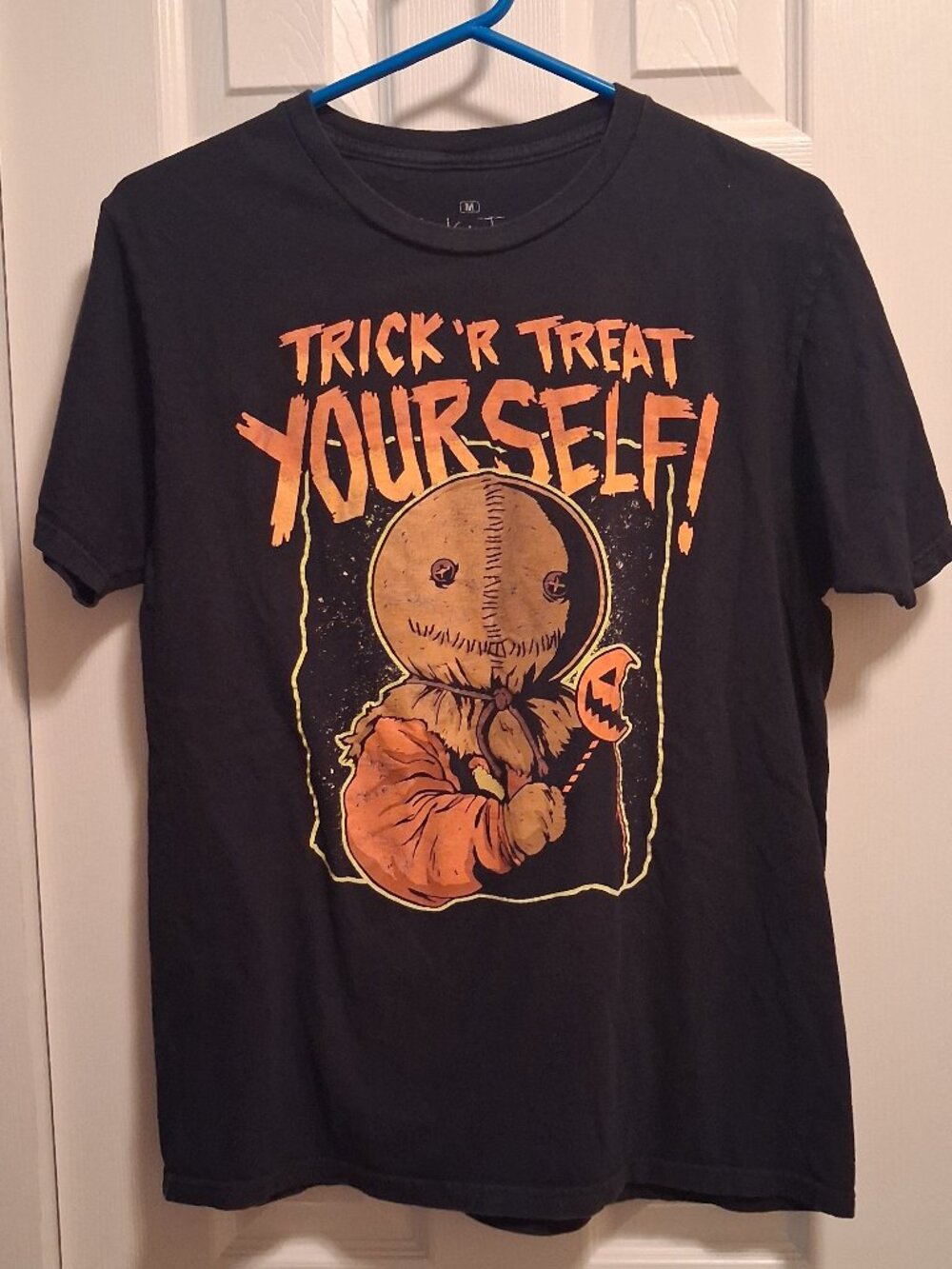 Hot Topic Legendary Halloween Trick 'R Treat Yourself w/Sam Shirt Adult Medium